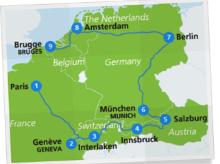 Khám phá Tây Âu 15 ngày bằng Eurail Global Pass