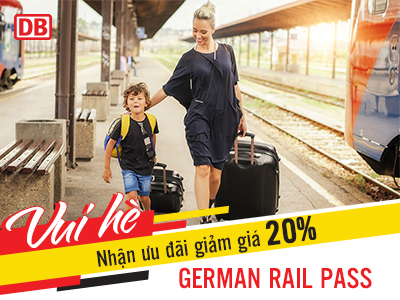 Vui hè – Nhận ưu đãi giảm giá 20% German Rail Pass