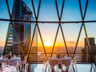 10 nhà hàng ở London có thể ngắm nhìn toàn thành phố